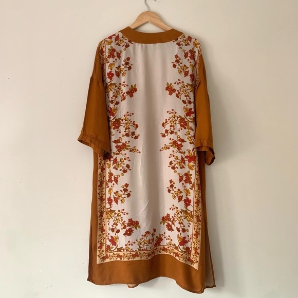DR2 BY DANIEL RAINN Floral Border Print Duster - Picture 3 of 11